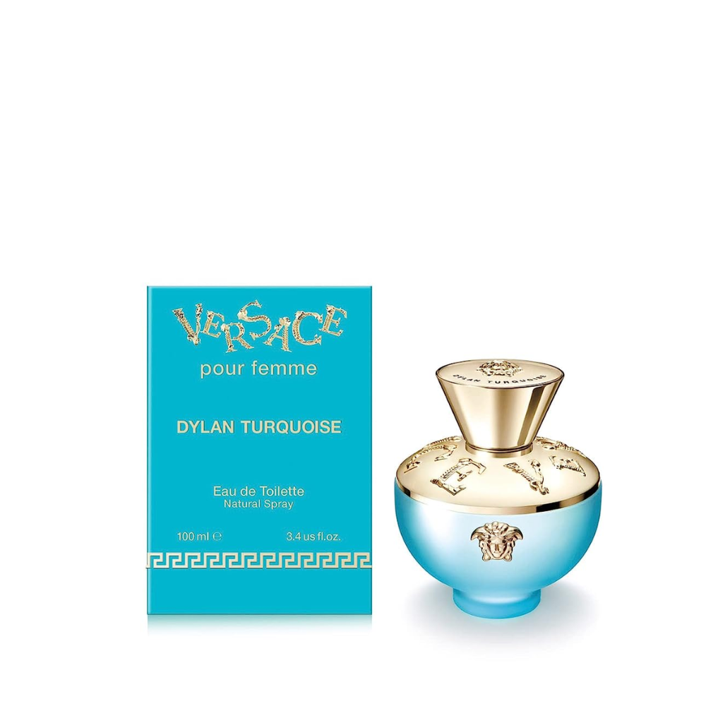 Versace Dylan Turquoise Pour Femme - Spray EDT para mujer, 3.4 onzas