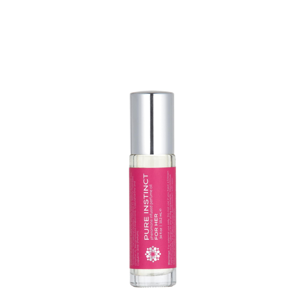 Pure Instinct Aceite de perfume de feromonas para ella, rollo en 0.3 fl oz | 0.34 onzas líquidas