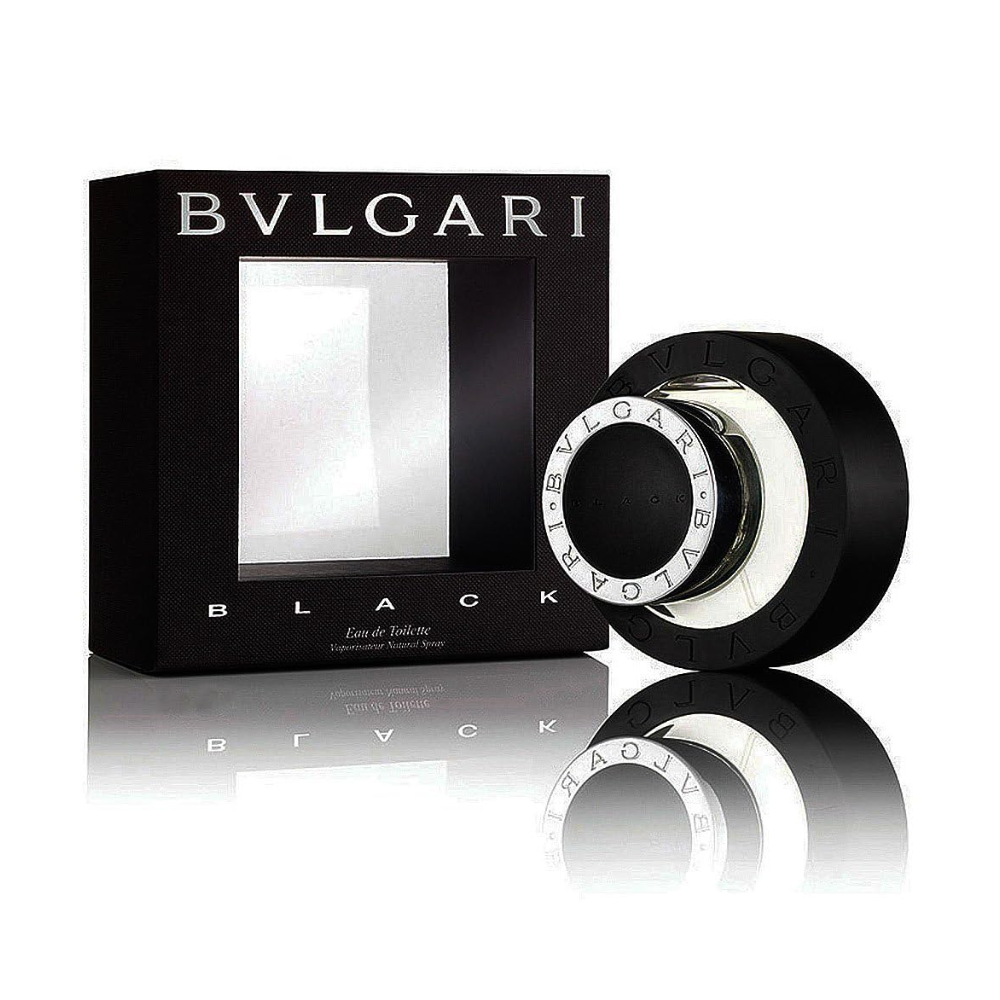 Bvlgari perfume Eau de Toilette Black con vaporizador, 2.5 onza, Negro
