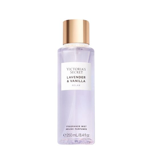 Victoria's Secret Bruma corporal de lavanda y vainilla para mujer, perfume con notas de lavanda y vainilla, spray corporal para mujer, fragancia Blissful Comfort para mujer, 8.4 onzas