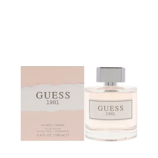 Guess 1981 Eau De Toilette Perfume Spray para mujer, 3.4 onzas líquidas