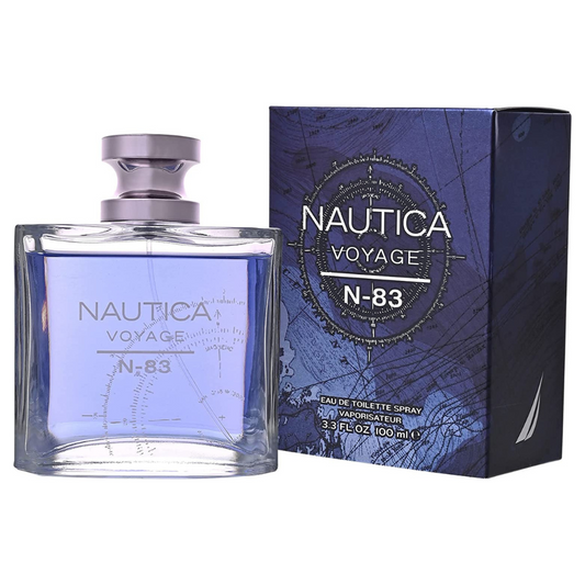 Nautica Eau de Toilette Voyage N-83 para Hombre, color Azul, 3.4 Oz/ 100 ml